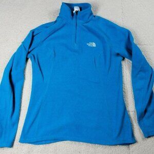 The North Face Qtr Zip Polartec Iris Blue Fleece Small
